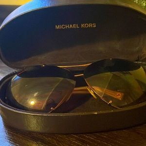 Rose gold Michael kors sunglasses with case
